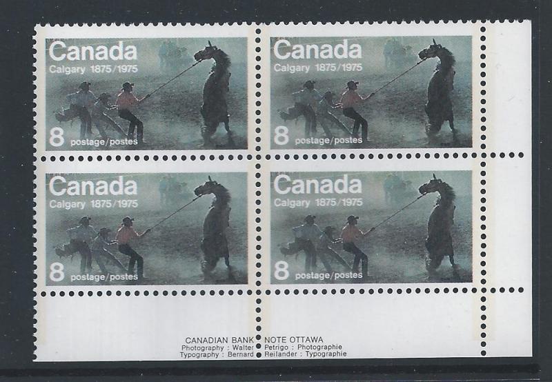 Canada #667 LR PL BL Calgary Centennial 8¢ MNH2