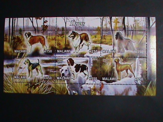 Malawi Stamp:2012-Beautiful Dogs CTO Stamp sheet