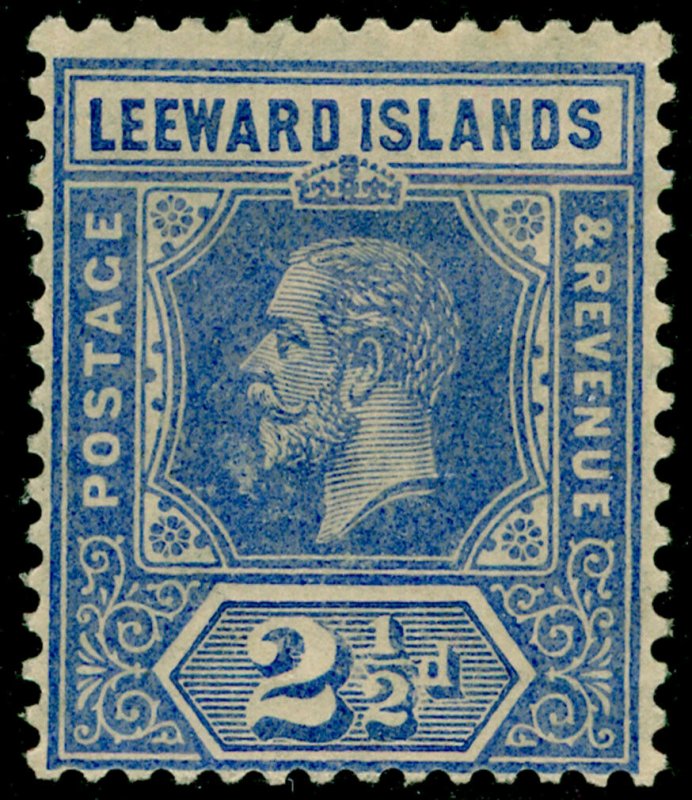 LEEWARD ISLANDS SG50, 2½d bright blue, M MINT.