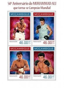 2014 MOZAMBIQUE  MNH. MUHAMMAD ALI    |  Michel Code: 7175-7178