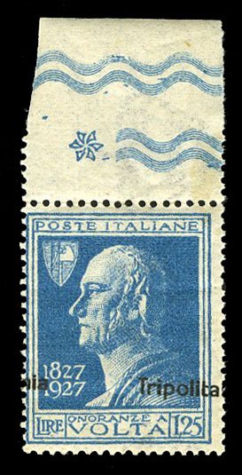 Italian Colonies, Tripolitania #27 (Sass. 45e) Cat€195, 1927 1.25L Volta, s...