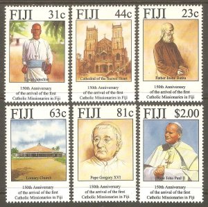 FIJI Sc# 713 - 718 MNH FVF Set of 6 Missionaries 1994