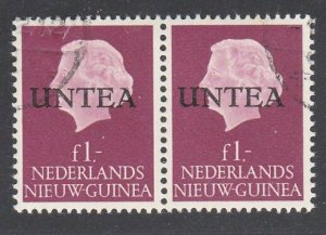 NETHERLANDS NEW GUINEA 1962 1g UNTEA overprint fine used pair..............G361