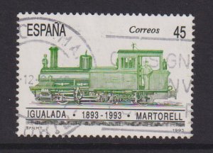 Spain    #2745  used  1993  railway  train