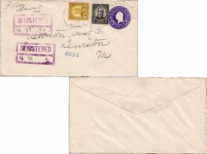 United States Maine Shawmut 1934 4a-bar  7c McKinley and 8c Grant Fourth Bure...