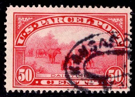 US Stamp #Q10 50c Carmine Rose Parcel Post USED SCV $45.00