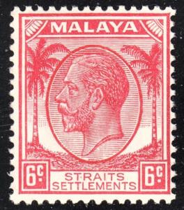 Malaya Straits Settlements Scott 222  F+  mint OG VLH.