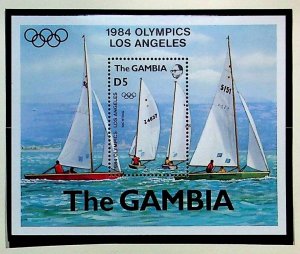 GAMBIA Sc 514 NH SOUVENIR SHEET OF 1984 - OLYMPICS - Sc$3