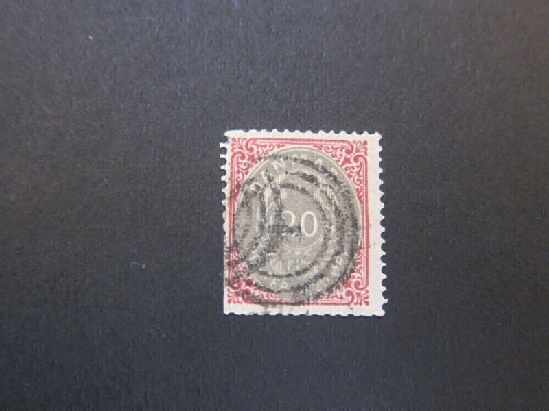 Denmark 1875 Sc 31a FU