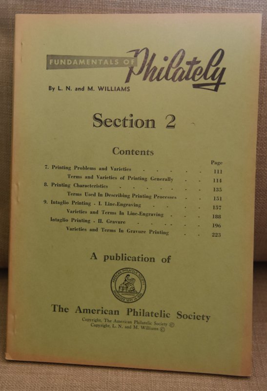 Doyle's_Stamps: APS Fundamentals of Philately, 3rd Ed., Williams @ 1963/65