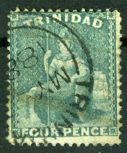 Trinidad, 1872 Brittannia - Clean-Cut Perforation, Sc #51, Sg 71, USED
