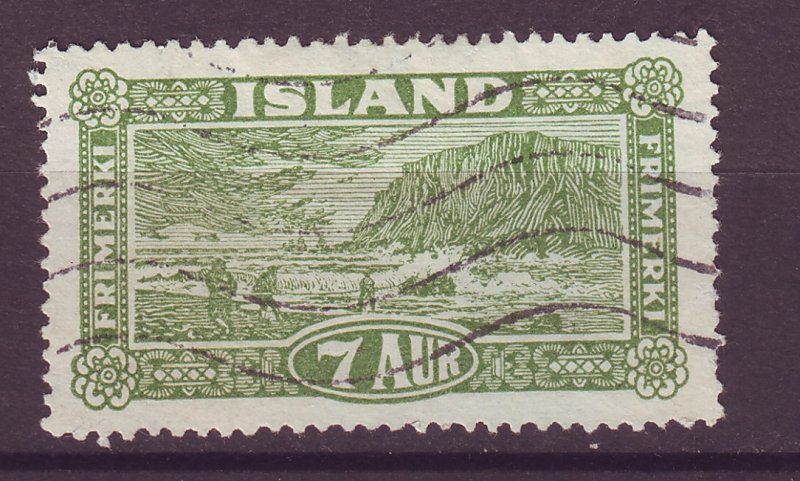 J25466 JLstamps 1925 iceland used #144 view