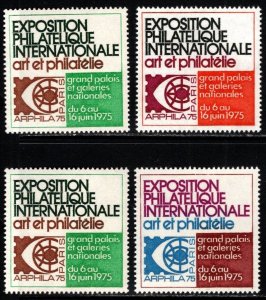 1975 France Poster Stamp ARPHILA 75 International Philatelic Exhibition Art