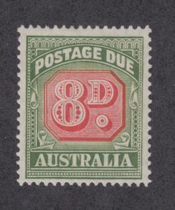 Australia Sc J79 MLH. 1957 8p Postage Due, Redrawn Design perf 14½ x 14