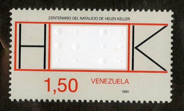 VENEZUELA 1243 MNH BIN $.90 HELEN KELLER