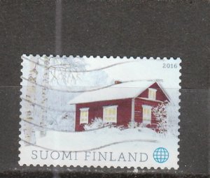 Finland  Scott#  1528  Used  (2016 Snow-Covered House)