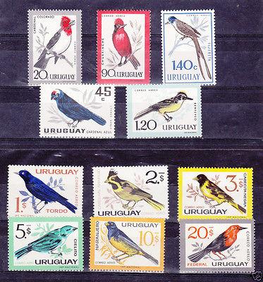 URUGUAY SC#C247/51+C258/63 MNH STAMPS Fauna Birds complet...