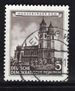 German Democratic Republic  #265  used  1955  German buildings  5pf