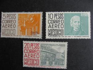 Mexico Sc C296-8 MNH (but C298 has a light crease) see pictures