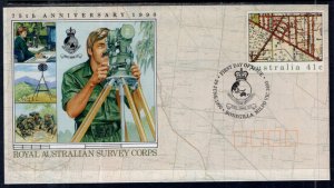 Australia Survey Corps Postal Stationary U/A FDC