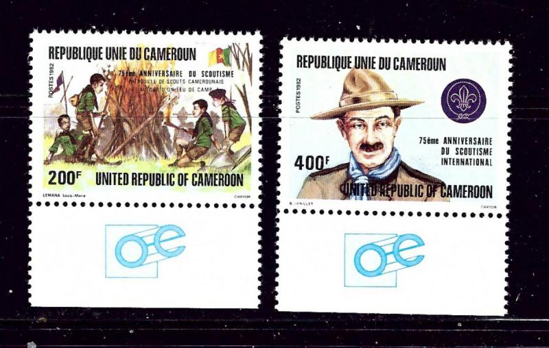 Cameroun 719-20 MNH 1982 Scouting Year