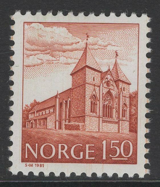 NORWAY SG777 1981 1k50 DEEP VENETIAN RED MNH