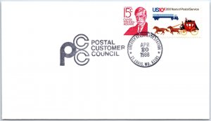 US SPECIAL EVENT COVER PICTORIAL CANCEL POSTAL CONSUMER COUNCIL ST. LOUIS 1988