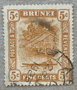 Brunei rare used in Labuan, with 1925 cds. Scott 49. SG 66