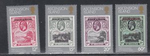 Ascension # 345-348, Stamp on Stamp, Mint NH, 1/2 Cat.
