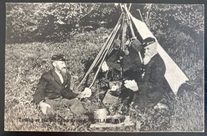 1911 Peakville USA RPPC Postcard Cover Civil War Tenting On The Old Camp Rocklan