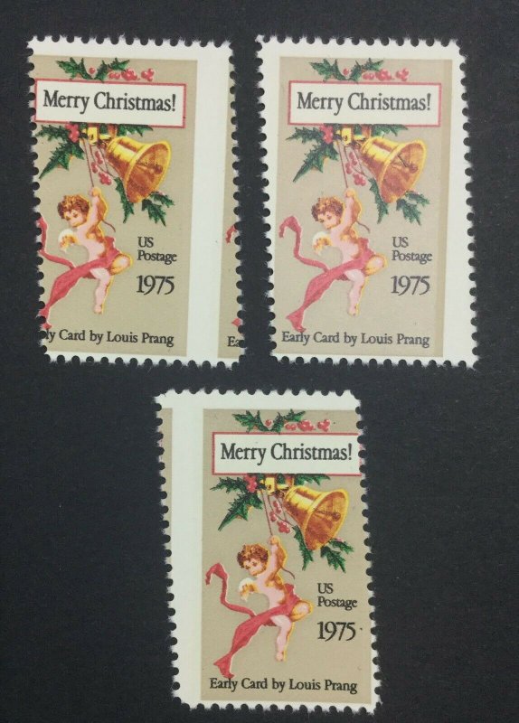 MOMEN: US STAMPS #1975 CHRISTMAS MISPERF MINT OG NH LOT #43668