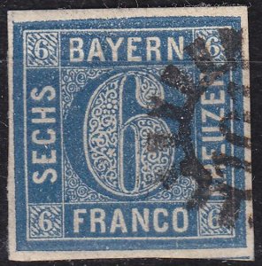 GERMANY Bayern Bavaria [1862] MiNr 0010 a ( O/used ) [02]