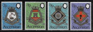 Ascension Scott #'s 166 - 169 MNH