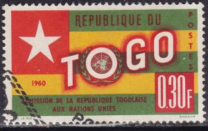 Togo 386 USED 1961 Togo's Admition to the UN .30 Fr