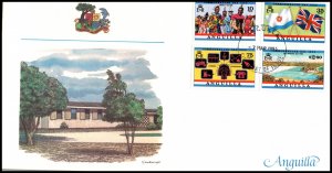 Anguilla 521-524 Fleetwood U/A FDC