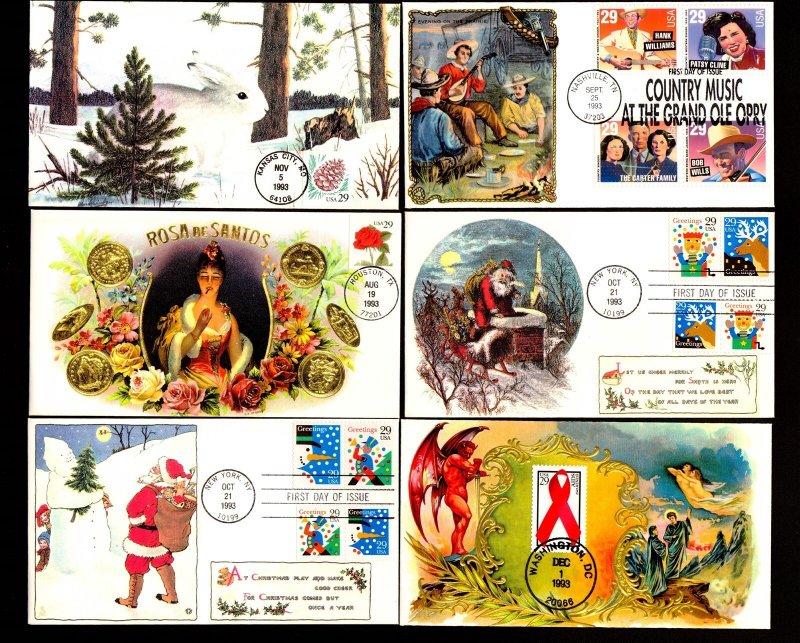 FDC: (30) 1993 S&T Cachets