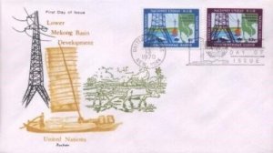 UN #205/206 MEKONG BASIN DEVEL. - Overseas Mailer