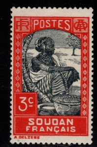 French Sudan Scott 63 MH* typical centering