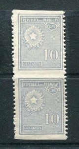 Paraguay 1927/38 Sc 272 MH ERROR Vertical Pair Imperf Horizontaly SKU 944