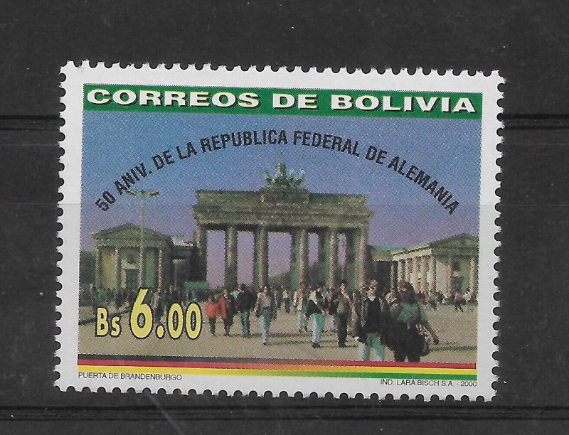 BOLIVIA YEAR 2000 GERMAN FEDERAL REPUBLIC 50TH ANNIVERSARY MINT NH SCOTT 1097