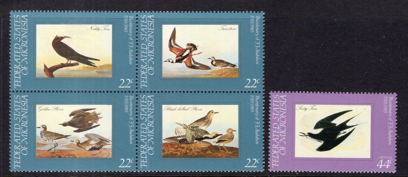 Micronesia 28a,C15 Birds MNH VF