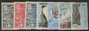French Southern & Antarctic Territories #8-10/14-17 Unused