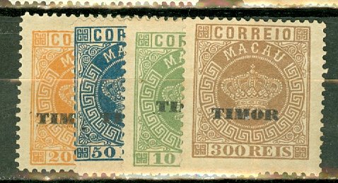 B: Timor 1-10 unused no gum CV $88.50; scan shows only a few