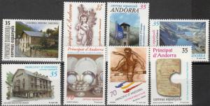 Andorra (Sp) #259-61, 263-6, 268 MNH CV $6.25 (A10322)