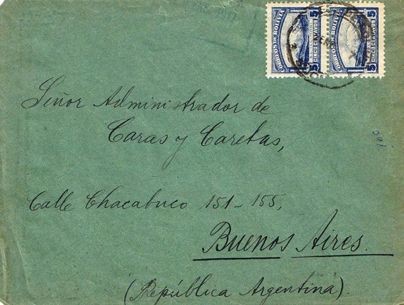 Bolivia 1917 Postal History