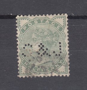 J44105 JL Stamps 1880-1 great britain perfin used 78 queen