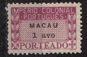 Macao - Scott # J33 - MH
