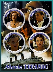 Stamps. Cinema. Titanic  2021 year 1+1 sheets perf  Ivory Coast