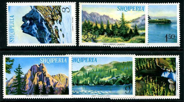 HERRICKSTAMP ALBANIA Sc.# 801-06 Views Stamps Mint NH