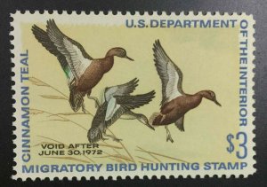 MOMEN: US STAMPS #RW38 DUCK MINT OG NH SUPERB CHOICE $100 LOT #75697*